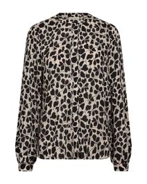 Freequent blouse fqadney met all over print ecru/zwart