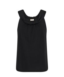 Freequent top fqyrsa met plooien zwart