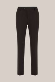 Fundamentals - heren slim fit pantalon - slim fit - donkerbruin - maat: 52