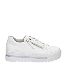 Gabor cervo leren plateau sneakers wit