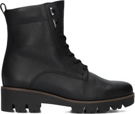 Gabor veterboots dames 055, maat: 43, materiaal: leer, kleur: zwart