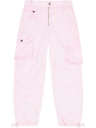 Ganni straight cargo broek - roze