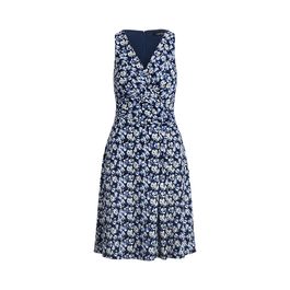 Gebloemde mouwloze jersey jurk