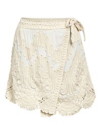 Geborduurd wikkelrok