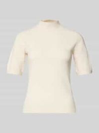 Gebreid shirt met opstaande kraag