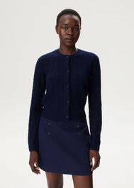 Gebreid vest met kabelstructuur - xs,s,m - costes les bleus