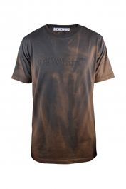 Gebroken wit t-shirt bruin