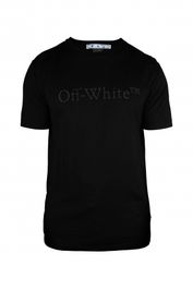 Gebroken wit t-shirt zwart