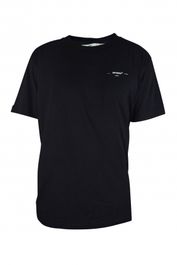 Gebroken wit t-shirt zwart