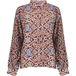Geisha blouse burgundy