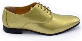 Gents - heren schoenen - lakschoenen - nette schoenen - leer - goud - maat 41