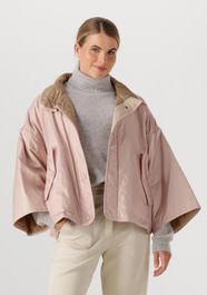 Gewatteerde jas leurink exclusives ronco, maat: 42, kleur: roze
