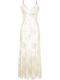 Gilda & pearl kanten maxi-jurk - goud