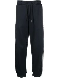 Giorgio armani trainingsbroek met geborduurd logo - blauw