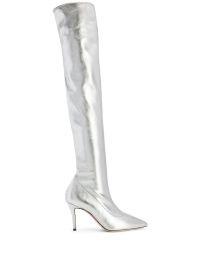 Giuseppe zanotti 90 mm felicity overknee laarzen - zilver