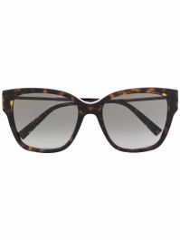 Givenchy eyewear zonnebril met cat-eye montuur - bruin