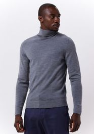 Grijze calvin klein coltrui superior wool turtle neck