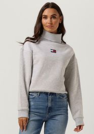 Grijze tommy jeans coltrui heavyweight knits col