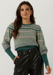Groene neo noir trui dary stripe knit blouse