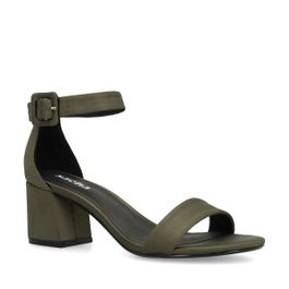 Groene sandalen met hak