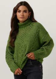 Groene simple coltrui knit-ac-pl-23-1