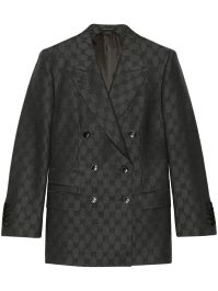 Gucci blazer met dubbele rij knopen - zwart