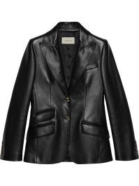 Gucci blazer met enkele rij knopen - zwart