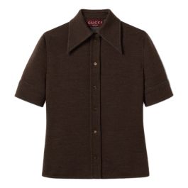 Gucci, dames, blouses & shirts, bruin, maat: m