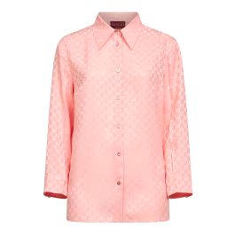 Gucci, dames, blouses & shirts, roze, maat: m zijde,