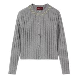 Gucci, dames, truien, grijs, maat: s wol,