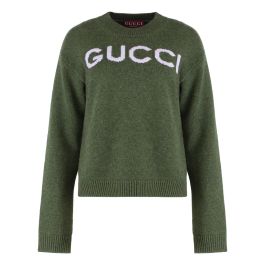 Gucci, dames, truien, groen, maat: xs wol,