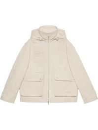 Gucci jack met capuchon - wit