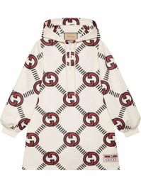 Gucci jurk met gg logo - wit
