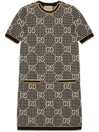 Gucci jurk met jacquard logo - 1209 black