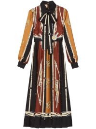 Gucci maxi-jurk met print - zwart