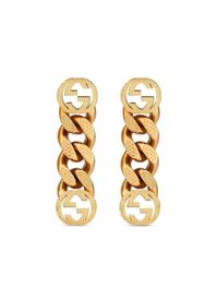 Gucci oorbellen met gg-logo - goud