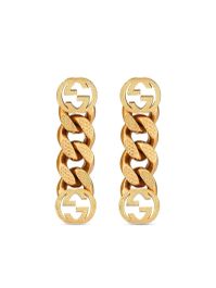 Gucci oorbellen met gg-logo - goud