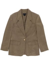 Gucci pre-owned 1980s blazer met enkele rij knopen - beige