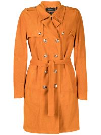 Gucci pre-owned trenchcoat met ceintuur - oranje