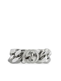 Gucci ring met gg logo - zilver