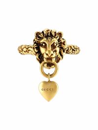 Gucci ring met textuur - goud