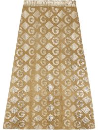 Gucci rok met jacquard - goud