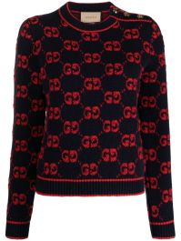 Gucci trui met jacquard - blauw