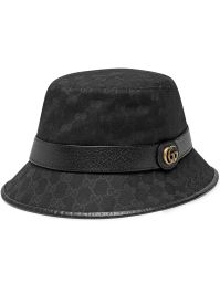 Gucci vissershoed met gg canvas - zwart