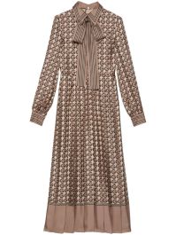 Gucci zijden blousejurk - bruin