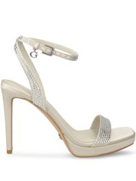 Guess usa sandalen met bandje van stras - beige