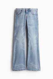 Blauwe H & m - flared low jeans - blauw