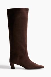 H & m - kniehoge laarzen - bruin