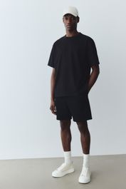 H & m - sweatshort - regular fit - zwart