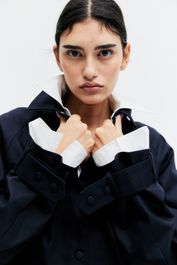 H & m - twill jack met kraag - blauw